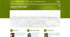 Desktop Screenshot of library.uog.edu.gy